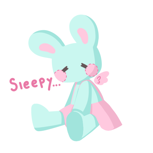 A mint green rabbit fist pumps while saying "you can do it!"